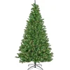 7Ft - 9Ft-National Tree Company 7.5Ft Pre-Lit Artificial Phillip Spruce Hinged Tree, 700 Clear Lights- Ul