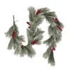 7' To 10' Garland-National Tree Company 8Ft Snowy Pine Berry Plastic Garland