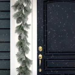 7' To 10' Garland-National Tree Company 7Ft Snowy Pine Plastic Garland