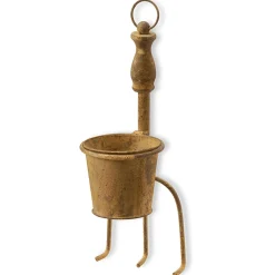 Home & Garden Decor-National Tree Company Garden Tool Flowerpot, Metal, Spring Collection, 15 Inches