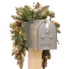Christmas Greenery-National Tree Company Glittery Mountain Mailbox Swag