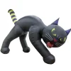 Halloween Inflatable Decoration-National Tree Company Halloween 20Ft Inflatable Black Cat, 4 Red Led Lights- Ul
