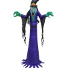 Halloween Inflatable Decoration-National Tree Company Halloween 12Ft Inflatable Witch, 4 White Led Lights- Ul