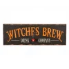 Halloween Signs Decoration-National Tree Company Halloween Hanging Wall Decoration, Black, 'Witches Brew Drink Company', Wooden Construction, 2 Feet