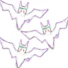 Halloween Signs Decoration-National Tree Company Halloween Lighted Sign Decoration, White, Bat Trio, Led Lights, Plug In, 25 Inches