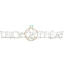 Halloween Signs Decoration-National Tree Company Halloween Lighted Sign Decoration, White, Trick Or Treat, Led Lights, Plug In, 52 Inches