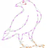 Halloween Signs Decoration-National Tree Company Halloween Lighted Sign Decoration, White, Raven, Led Lights, Plug In, 2 Feet