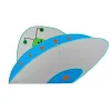 Halloween Outdoor Decoration-National Tree Company Halloween Pre Lit Lawn Decoration, Green, Alien Spaceship, Led Lights, Includes Garden Stakes, 35 Inches