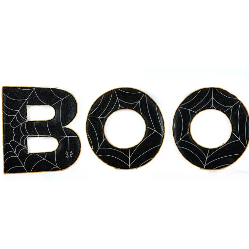 Halloween Outdoor Decoration-National Tree Company Halloween Pre Lit Lawn Decoration, Orange, 'Boo', Led Lights, Includes Garden Stakes, 47 Inches