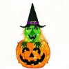 Halloween Outdoor Decoration-National Tree Company Halloween Pre Lit Lighted Sign Decoration, Orange, Pumpkin And Witch, Led Lights, Battery Operated, 28 Inches