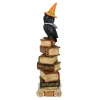 Halloween Table Decoration-National Tree Company Halloween Tabletop Decoration, Black, Owl On Stacked Books, 32 Inches