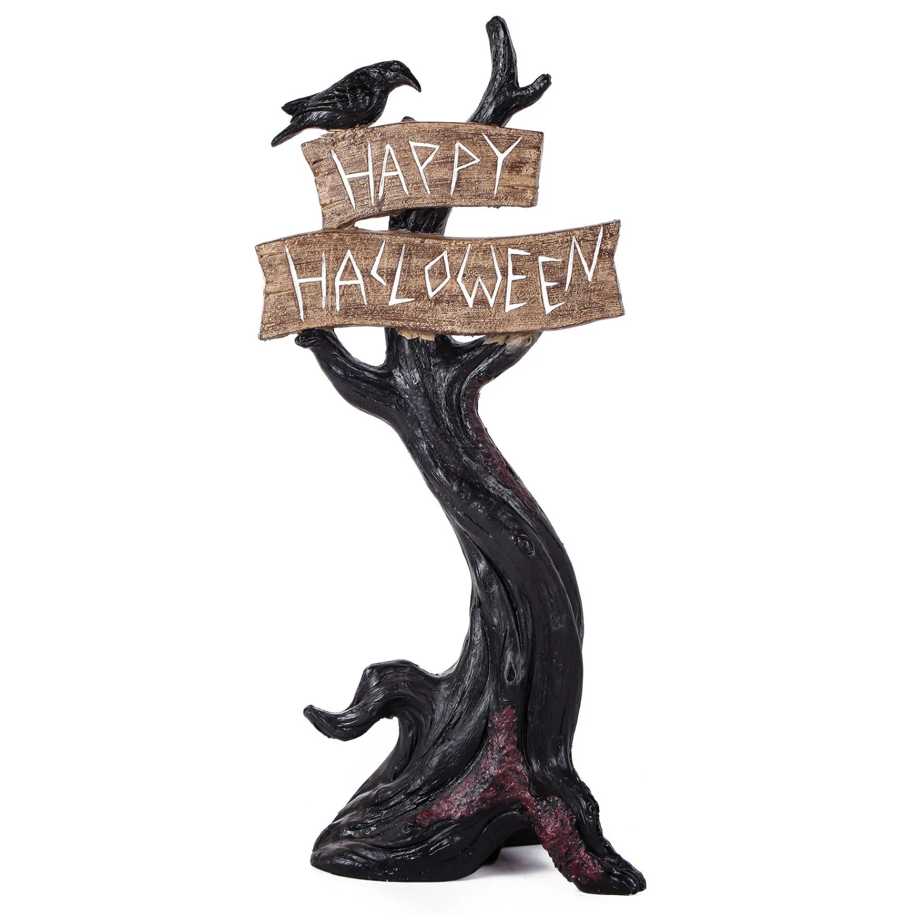 Halloween Table Decoration-National Tree Company Halloween Tabletop Decoration, Black, Happy Halloween Tree, 32 Inches