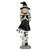 Halloween Table Decoration-National Tree Company Halloween Tabletop Decoration, Black,Witch In A Yoga Pose, 9 Inches