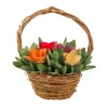 Potted Flower Plants-National Tree Company Handcrafted Multicolor 10" Floral Basket