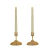 Christmas Accessories-National Tree Company Hgtv Home Collection Flameless Heritage Candle Pair, Natural Base
