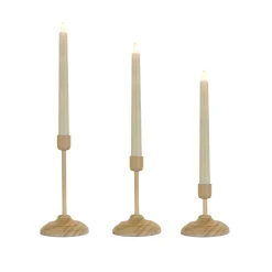 Christmas Accessories-National Tree Company Hgtv Home Collection Flameless Heritage Candle Set, Natural Base