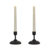 Christmas Accessories-National Tree Company Hgtv Home Collection Flameless Heritage Candle Pair, Black Base