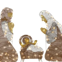 Christmas Outdoor Accessories-National Tree Company 72In. Nativity Scene With White Led Lights