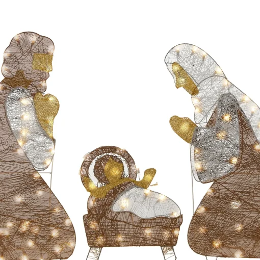 Christmas Outdoor Accessories-National Tree Company 72In. Nativity Scene With White Led Lights