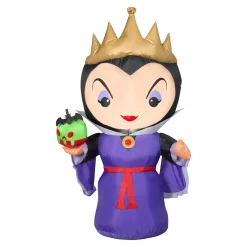 Halloween Inflatable Decoration-National Tree Company Inflatable Decoration, Black, Disney Evil Queen, Self Inflating, Plug In, Halloween Collection, 42 Inches