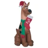 Christmas Inflatable-National Tree Company Inflatable Scooby Doo, Led Lights, Plug In, Christmas Collection, 3.5 Feet