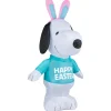 Easter Inflatables-National Tree Company Inflatable Snoopy Decoration, Self Inflating, 4 Aa Batteries Required, Easter Collection, 19 Inches