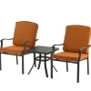Patio Sets-National Tree Company Laurel Lakes 3-Piece All-Weather Club Set With Removeable Cushions