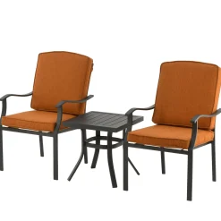 Patio Sets-National Tree Company Laurel Lakes 3-Piece All-Weather Club Set With Removeable Cushions