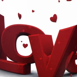 Valentine'S Day Accessories-National Tree Company Love' Tin Pots, White, Decorated With Red Hearts, Valentine'S Day Collection, Pack Of 2