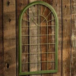 Home & Garden Decor-National Tree Company Metal Trellis Window Frame, Green, Spring Collection, 51 Inches