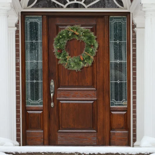 21" To 24" Wreath-National Tree Company 24" Glistening Pine Prelit Wreath