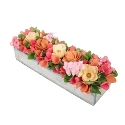 National Tree Company Home & Garden Decor^ 16" Multicolor Handcrafted Floral Window Box Decor