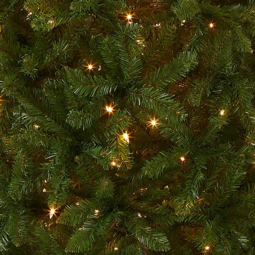 5Ft - 6Ft-National Tree Company Artificial Pre-Lit Slim Christmas Tree, Green, Kingswood Fir, Clear Lights, Includes Stand, 6.5 Feet