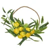 National Tree Company Flower Wreaths^ Artificial Wreath Decoration, Yellow, Thick Stem Base, Decorated With Buttercup Blooms, Baby'S Breath, Flowing Green Stems, Spring Collection, 16 Inches