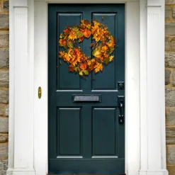 Harvest Wreath-National Tree Company Artificial Autumn Wreath, Decorated With Sunflowers, Pinecones, Berry Clusters, Maple Leaves, Autumn Collection, 25 In