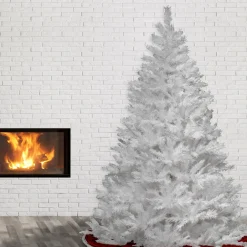 7Ft - 9Ft-National Tree Company Artificial Full Christmas Tree, White, Winchester Pine, Includes Stand, 7.5 Feet