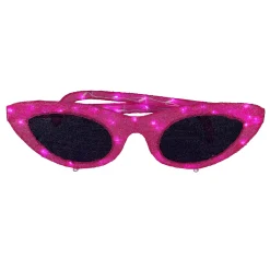 National Tree Company Home & Garden Decor^ Pre-Lit Hot Pink Sunglasses Outdoor Decoration, Led Lights, Plug In, Spring Collection, 36 Inches