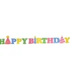 National Tree Company Home & Garden Decor^ Pre-Lit Happy Birthday Outdoor Sign Decoration, Yellow, Includes 150 Led Lights, Spring Collection, 15 Feet