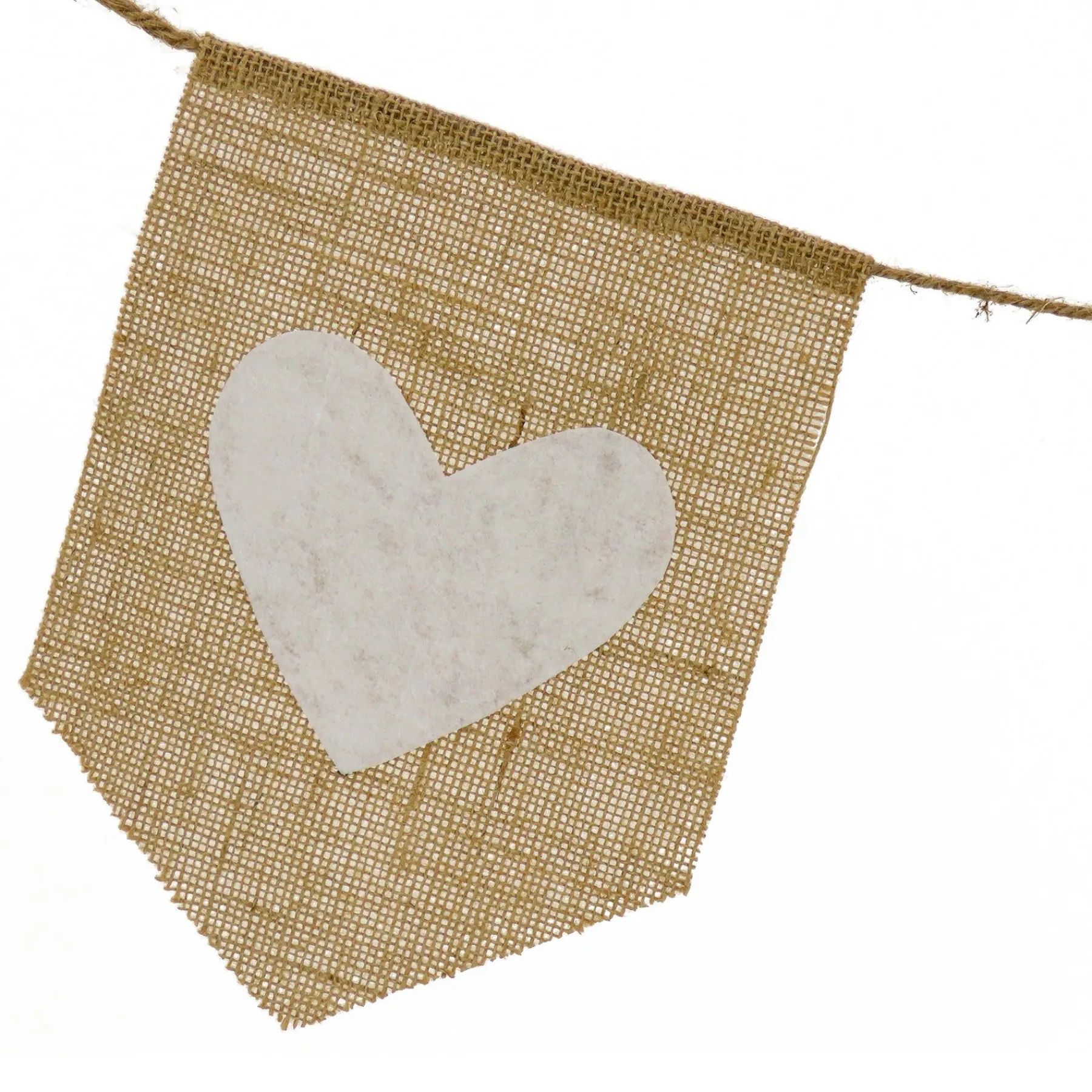 Valentine'S Day Accessories-National Tree Company White Hearts Jute Garland, Valentine'S Day Collection, 6 Feet