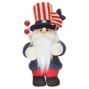 Patriotic Accessories-National Tree Company Patriotic Gnome Decoration, Red, Decorated In Red, White And Blue Attire, Fourth Of July Collection, 18 Inches