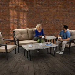 Patio Sets-National Tree Company 5-Piece Carlton All Weather Patio Set