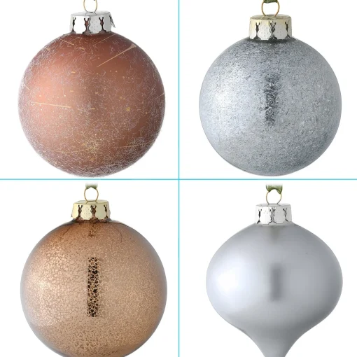 Christmas Ornament-National Tree Company 20-Piece Christmas Tree Ornament Set, Yuletide Glam Collection