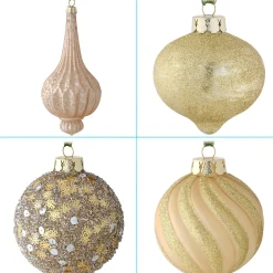 Christmas Ornament-National Tree Company 20-Piece Christmas Tree Ornament Set, Yuletide Glam Collection