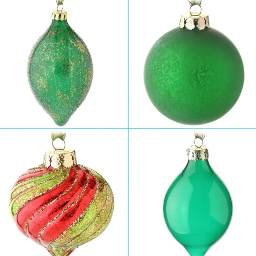 Christmas Ornament-National Tree Company 20-Piece Christmas Tree Ornament Set, Rural Homestead Collection
