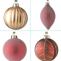 Christmas Ornament-National Tree Company 20-Piece Christmas Tree Ornament Set, Vienna Waltz Collection