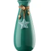 Home & Garden Decor-National Tree Company Porcelain Vase, Aqua Green, Decorated With Star Fish, Spring Collection, 10 Inches
