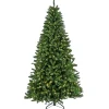 Warm White Led-National Tree Company Pre-Lit Artificial Christmas Tree, Crater Pine, With Warm White Led Lights, Plug In, 7.5 Ft