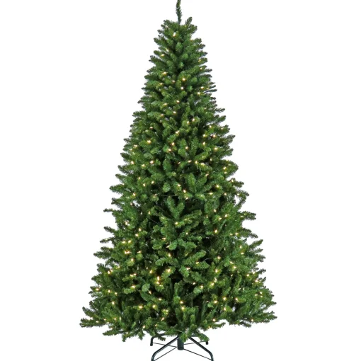 Warm White Led-National Tree Company Pre-Lit Artificial Christmas Tree, Crater Pine, With Warm White Led Lights, Plug In, 7.5 Ft