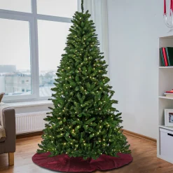 Warm White Led-National Tree Company Pre-Lit Artificial Christmas Tree, Crater Pine, With Warm White Led Lights, Plug In, 7.5 Ft