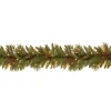 7' To 10' Garland-National Tree Company Pre-Lit Artificial Christmas Garland, Green, Evergreen, White Lights, Decorated With Pine Cones, Plug In, Christmas Collection, 9 Feet